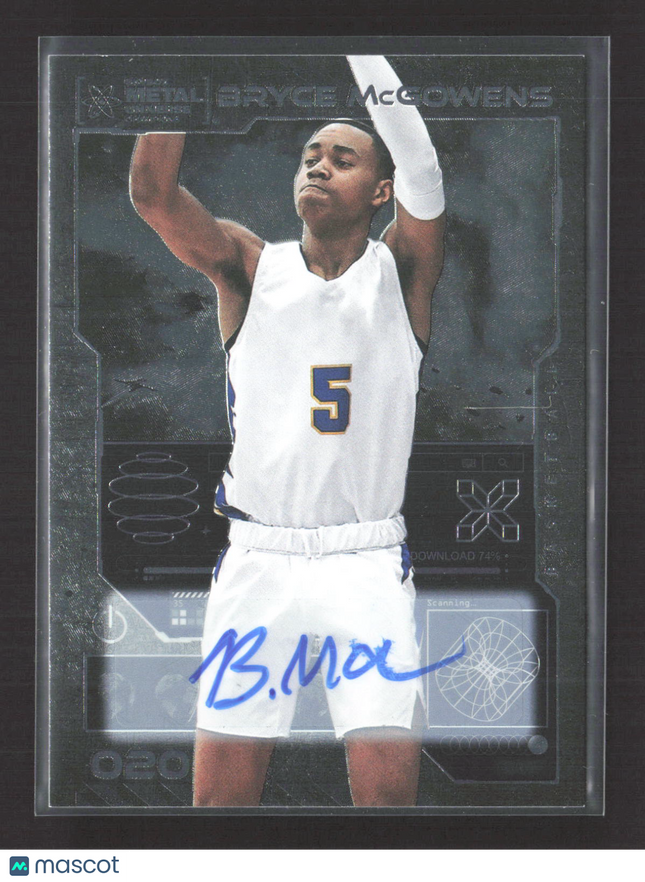 2023 Upper Deck SkyBox Metal Universe Champions Bryce McGowens #020 Auto