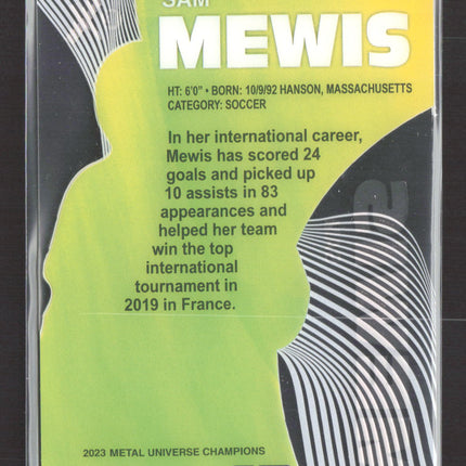 2023 SkyBox Metal Universe Champions Sam Mewis #EX-43 E-X