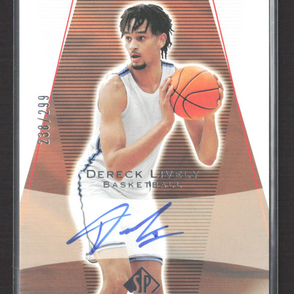 2023 Upper Deck SP Authentic Rookie Dereck Lively II #03T-DL 238/299 Auto