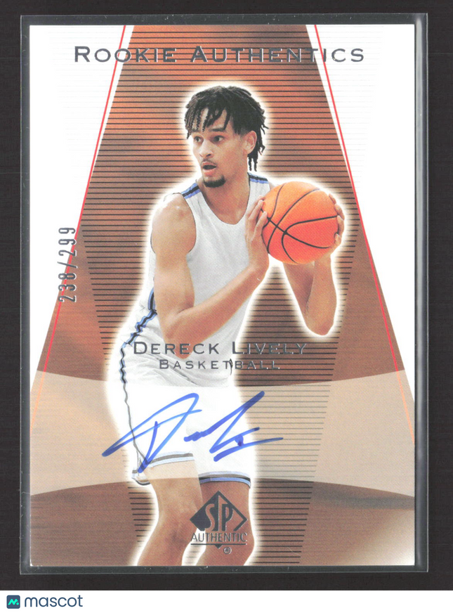 2023 Upper Deck SP Authentic Rookie Dereck Lively II #03T-DL 238/299 Auto