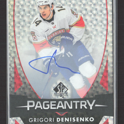 2024 Upper Deck SP Authentic Pageantry Grigori Denisenko #P-42 Auto