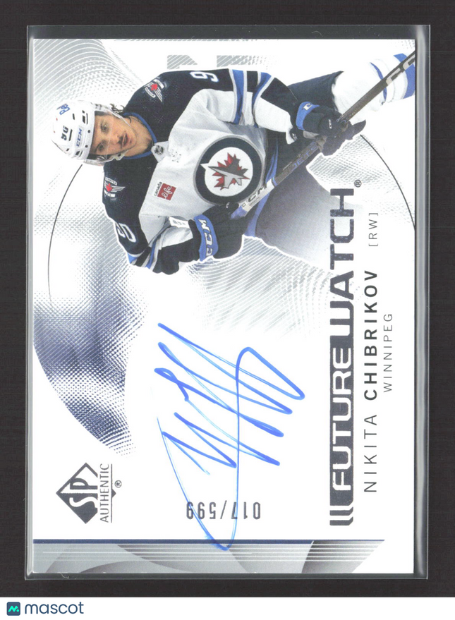 2025 Upper Deck SP Authentic Future Watch Nikita Chibrikov #150 Auto
