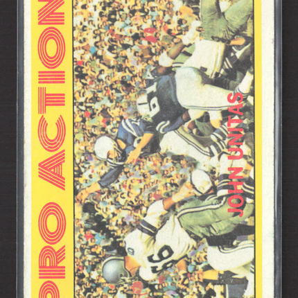 1972 Topps Pro Action John Unitas #251