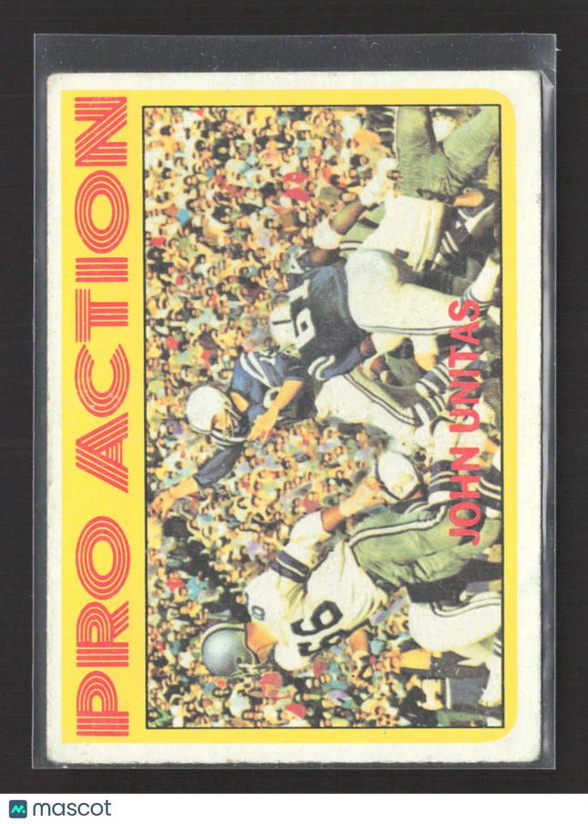 1972 Topps Pro Action John Unitas #251