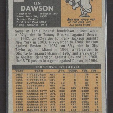 1971 Topps Len Dawson #180