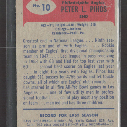 1955 Bowman Pete Pihos #10