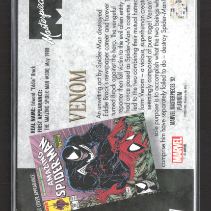 2021 Upper Deck Marvel Masterpieces '92 Platinum #97 venom