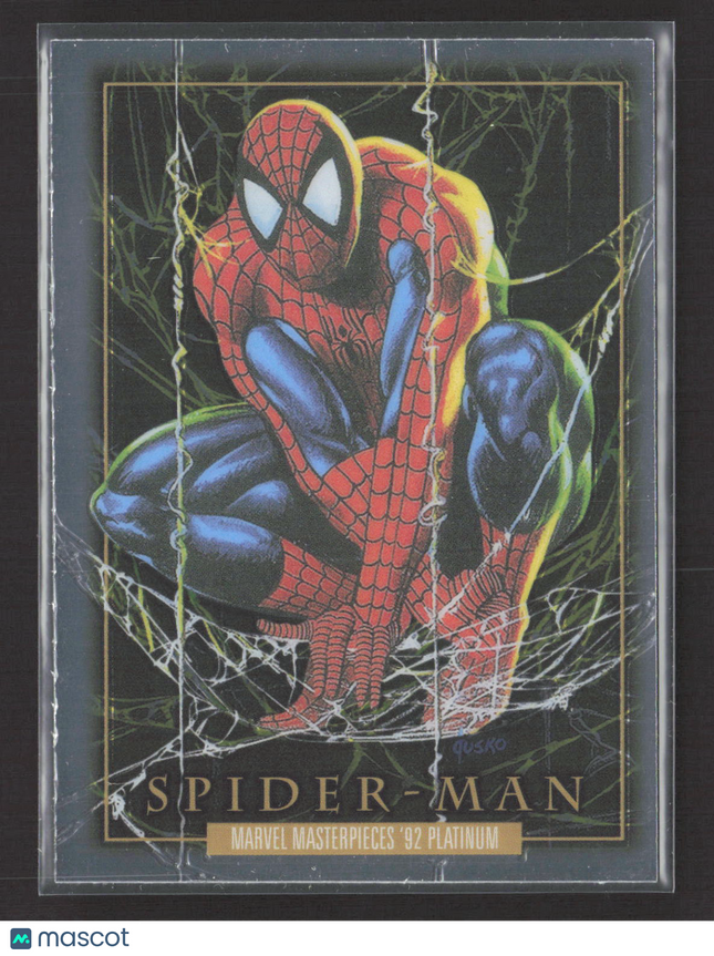 2024 SkyBox Marvel Masterpieces '92 Platinum Spider Man #87