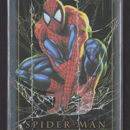 2024 SkyBox Marvel Masterpieces '92 Platinum Spider Man #87