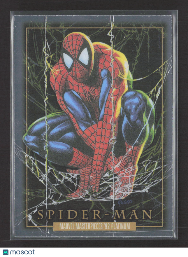 2024 SkyBox Marvel Masterpieces '92 Platinum Spider Man #87