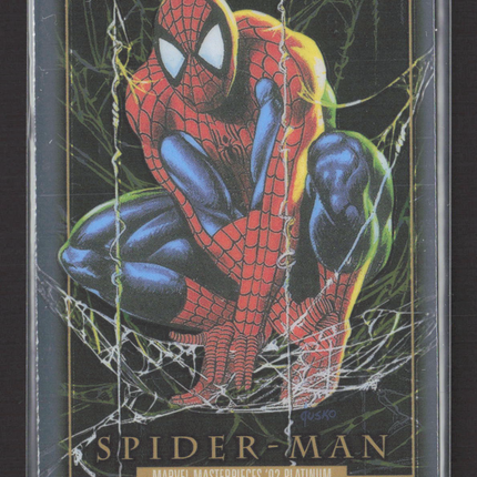 2024 SkyBox Marvel Masterpieces '92 Platinum Spider Man #87