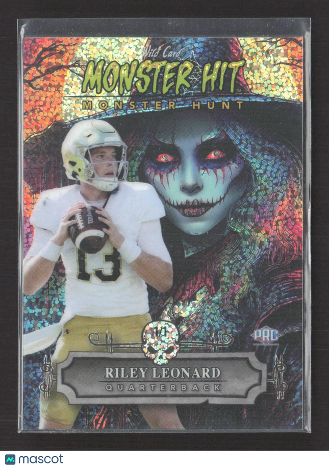 2024 Wild Card Monster Hit Monster Hunt Riley Leonard #MHW-RL Holo Prism 1/1
