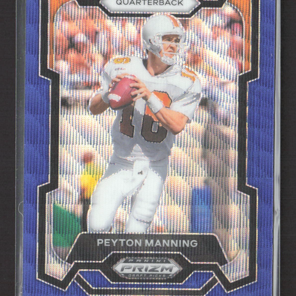 2024 Panini Prizm Draft Picks Peyton Manning #54 Blue Wave 048/249