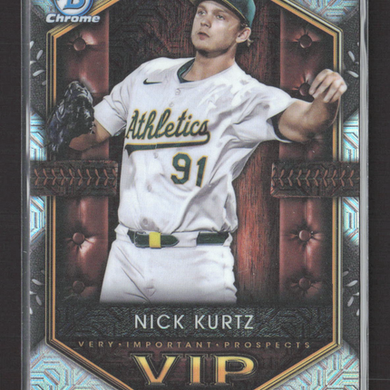 2025 Bowman Chrome Very Important Prospects VIP Nick Kurtz #VIP-2 Mojo Refractor