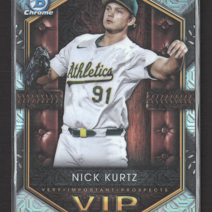 2025 Bowman Chrome Very Important Prospects VIP Nick Kurtz #VIP-2 Mojo Refractor