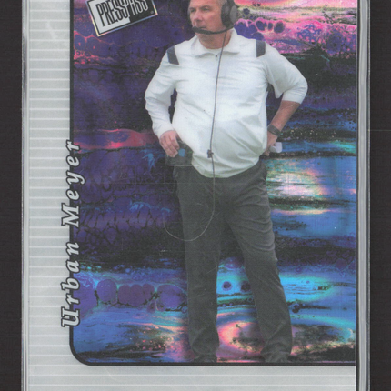 2024 Leaf Press Pass Urban Meyer #20B-172 Holographic 1/1