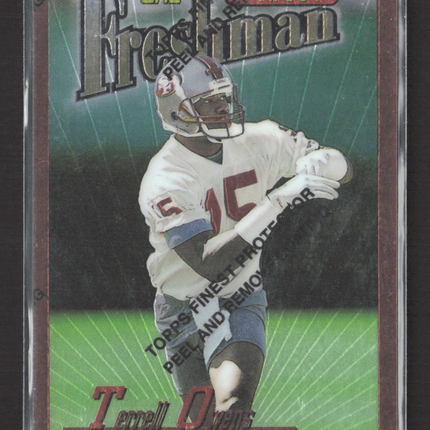 1996 Topps Finest Freshman Terrell Owens #FM32