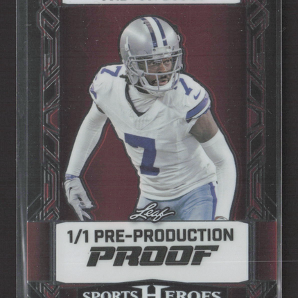 2022 Leaf Sports Heroes Trevon Diggs Pre-Production Proof 1/1