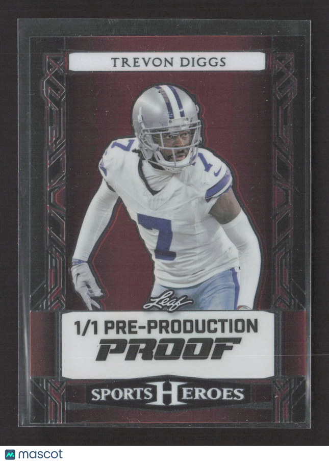 2022 Leaf Sports Heroes Trevon Diggs Pre-Production Proof 1/1