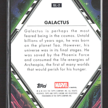 2025 Topps Chrome Marvel Galactic Legends 5/5 #GL-2 Galactus Red Wave