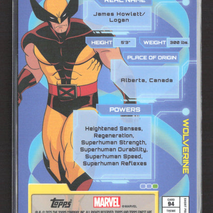2025 Topps Finest Marvel 39/50 #94 Wolverine Gold Refractor