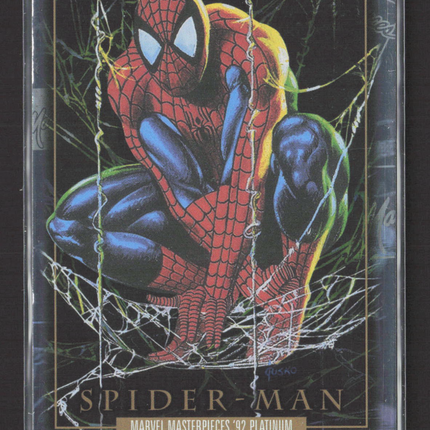 2024 Marvel Masterpieces '92 Platinum Holofoil #87 Spider Man