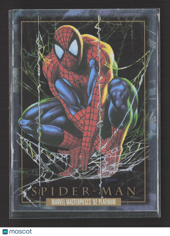 2024 Marvel Masterpieces '92 Platinum Holofoil #87 Spider Man