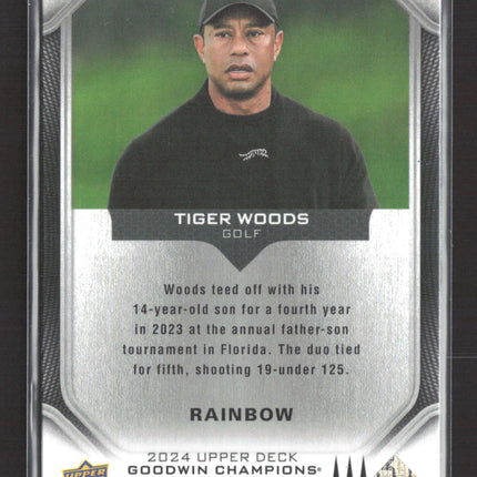2024 Upper Deck Goodwin Champions Tiger Woods #P92 Rainbow