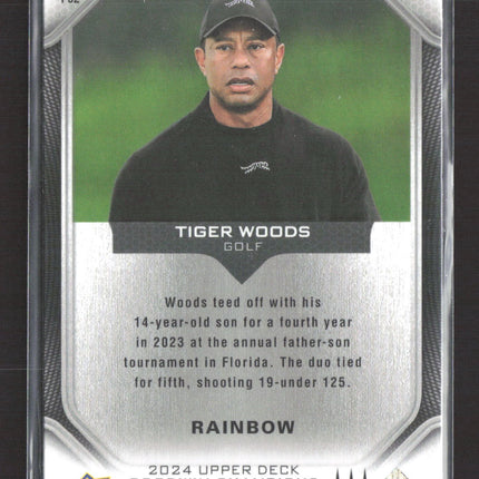 2024 Upper Deck Goodwin Champions Tiger Woods #P92 Rainbow