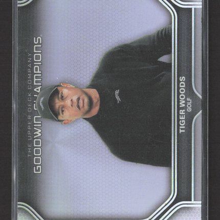 2024 Upper Deck Goodwin Champions Tiger Woods #P92 Rainbow Foil
