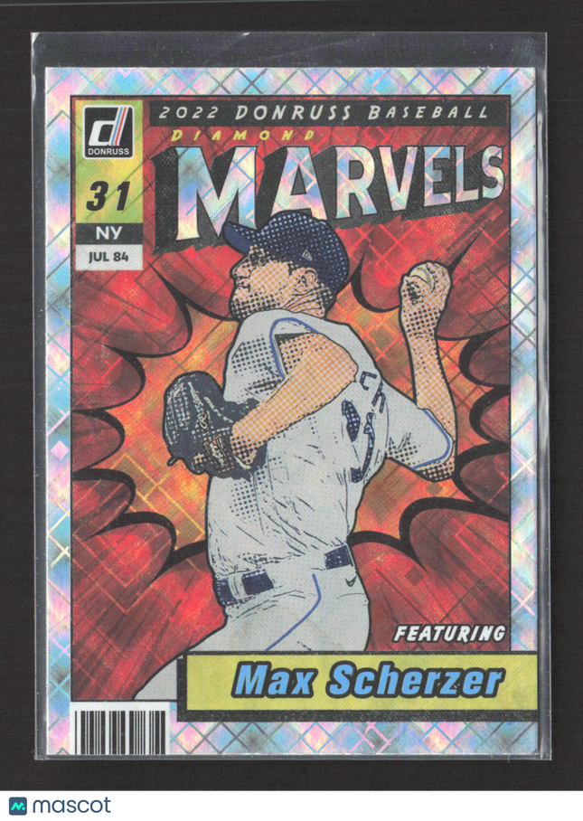 2022 Donruss Diamond Marvels Max Scherzer #M-5 Holo