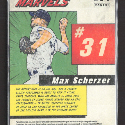 2022 Donruss Diamond Marvels Max Scherzer #M-5 Holo