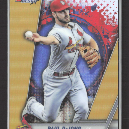 2019 Bowman's Best Paul DeJong #57 Gold Refractor 45/50