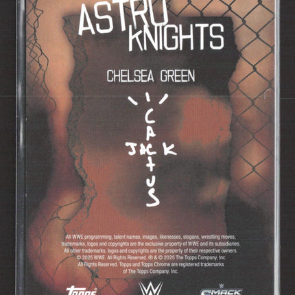 2025 Topps Chrome WWE Astro Knights Chelsea Green #AOK-1 Orange 01/25