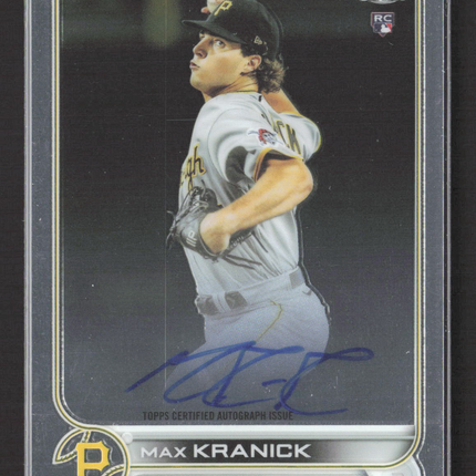 2022 Topps Chrome Max Kranick #RA-MK RC Auto