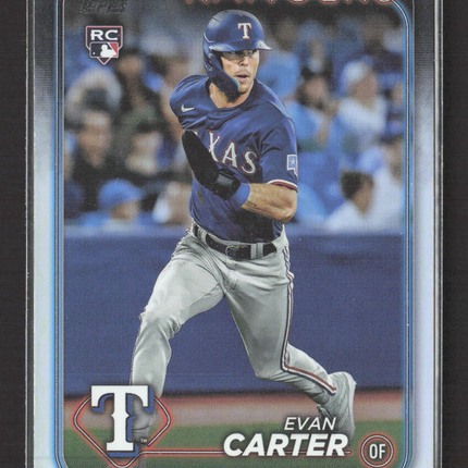 2024 Topps Series One Evan Carter #280 RC Rainbow Foil