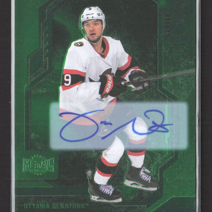 2025 Upper Deck SkyBox Metal Universe Hockey Josh Norris #34 Green Auto 02/10