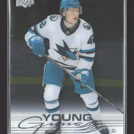 2025 Upper Deck Series 1 Young Guns Luca Cagnoni #213 Clear Cut