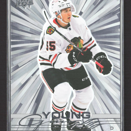 2025 Upper Deck Series 1 Hockey Young Guns Outburst Artyom Levshunov #201 Silver