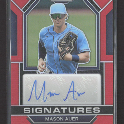 2023 Panini Prizm Baseball Signatures Mason Auer #SIG-MA Red Auto