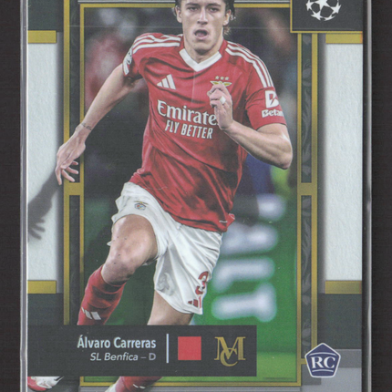 2025 Topps Museum Collection UEFA Champions League Alvaro Carreras #36 RC 17/50
