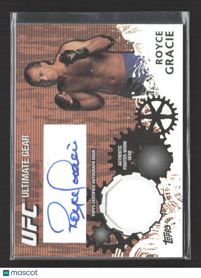 2010 Topps UFC Ultimate Gear Royce Gracie #UGA-RG 20/25 Relic Auto