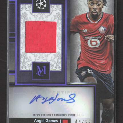 2025 Topps Museum Collection UEFA Club Angel Gomes #MAR-AN 44/99 Relic Auto