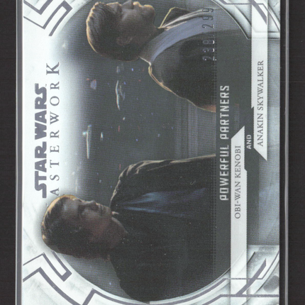 2015 Topps Star Wars Masterwork Powerful Partners #PP-5 Anakin /299