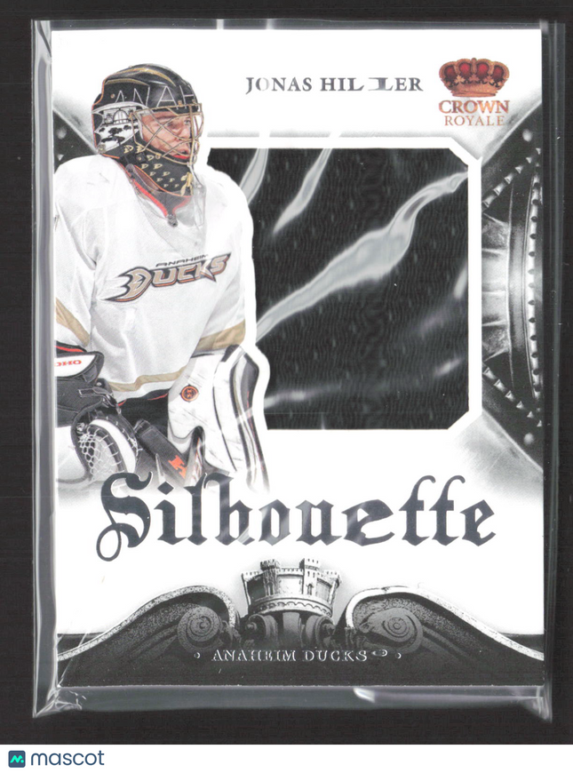 2014 Panini Crown Royale Silhouette Jonas Hiller #S-JHI Game-worn Jersey