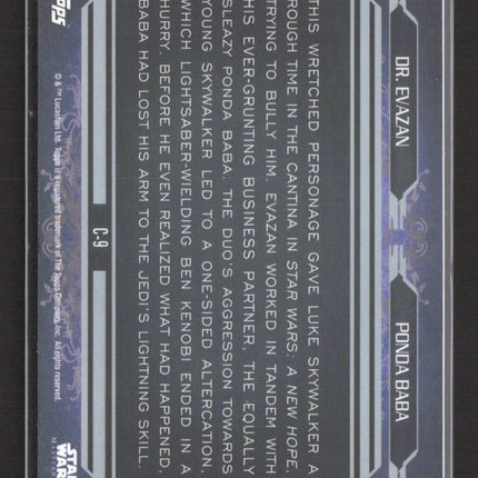 2016 Topps Star Wars Masterwork Companions /299 #C-9