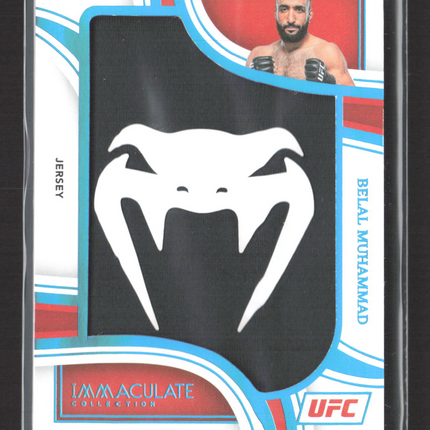 2023 Panini Immaculate Collection UFC Belal Muhammad #JM-BMH 06/26 Venom Logo