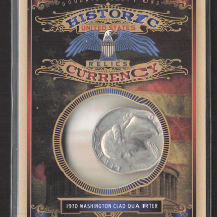 2022 Goodwin Champions Historic US Currency Relics 1970 Washington Clad Quarter