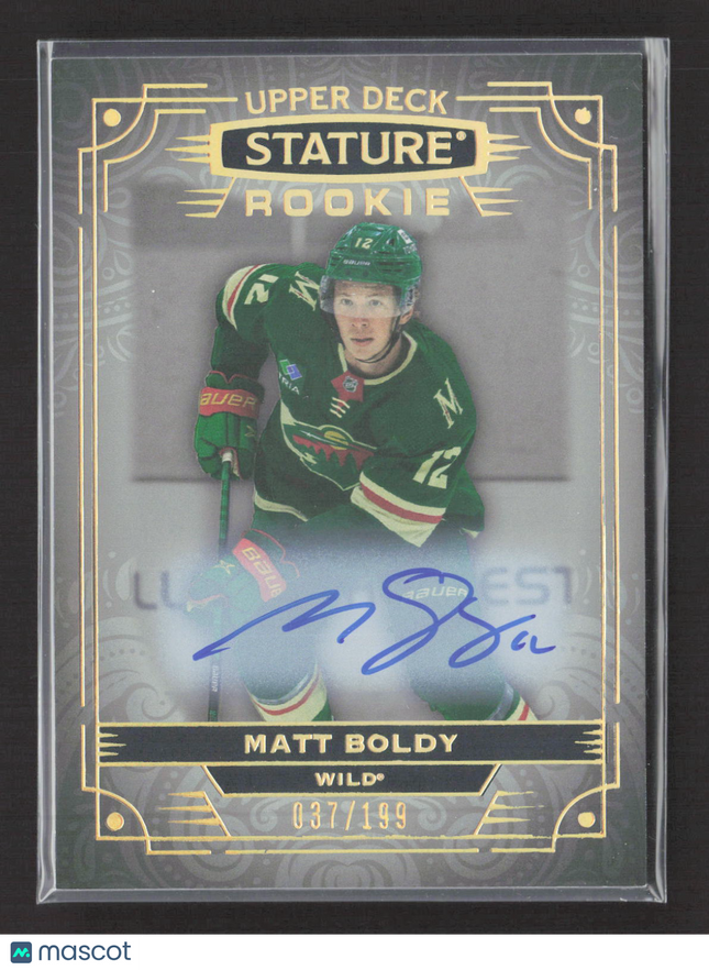 2023 Upper Deck Stature Matt Boldy #101 037/199 Auto