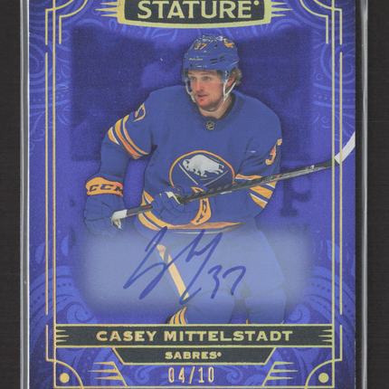 2023 Upper Deck Stature Casey Mittelstadt #80 Purple 04/10 Auto